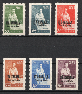 1942 Karelia, Finland, Finnish Occupation (Mi. 22 - 27, Full Set)