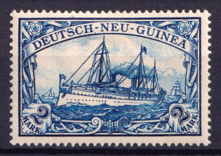 1900-01 2m New Guinea, German Colonies, Kaiser’s Yacht, Germany (Mi. 17)