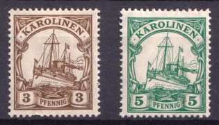 1915-23 Caroline Islands, German Colonies, Kaiser’s Yacht, Germany (Mi. 21 - A 21)