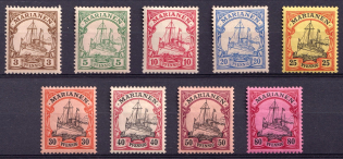 1901 Mariana Islands, German Colonies, Kaiser’s Yacht, Germany (Mi. 7 - 15)