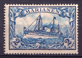 1901 2m Mariana Islands, German Colonies, Kaiser’s Yacht, Germany (Mi. 17)