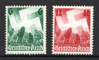 1936 Third Reich, Germany (Mi. 632 - 633, Full Set, CV $20, MNH)