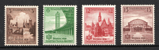 1938 Third Reich, Germany (Mi. 665 - 668, Full Set, CV $20, MNH)