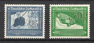 1938 Third Reich, Germany, Airmail (Mi. 669 - 670, Full Set, CV $70, MNH)