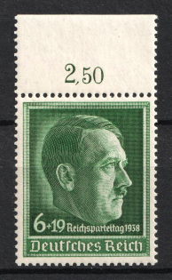 1938 Third Reich, Germany (Mi. 672 X, Full Set, CV $30, MNH)