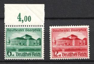 1938 Third Reich, Germany (Mi. 673 - 674, Full Set, CV $30, MNH)