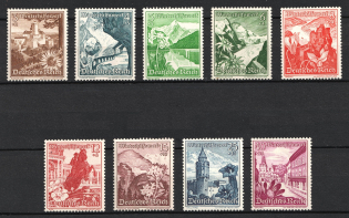1938 Third Reich, Germany (Mi. 675 - 683, Full Set, CV $130, MNH)
