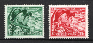 1938 Third Reich, Germany (Mi. 684 - 685, Full Set, CV $50, MNH)
