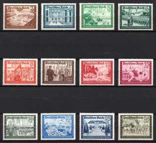 1939 Third Reich, Germany (Mi. 702 - 713, Full Set, CV $110, MNH)