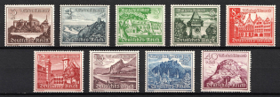 1939 Third Reich, Germany (Mi. 730 - 738, Full Set, CV $80, MNH)