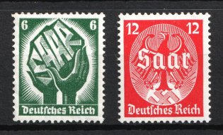 1934 Third Reich, Germany (Mi. 544 - 545, Full Set, CV $120, MNH)