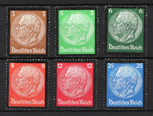 1934 Third Reich, Germany (Mi. 548 - 553, Full Set, CV $180, MNH)