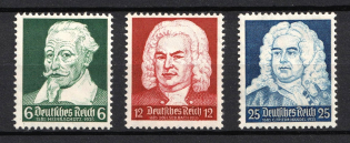 1935 Third Reich, Germany (Mi. 573 - 575, Full Set, CV $40, MNH)