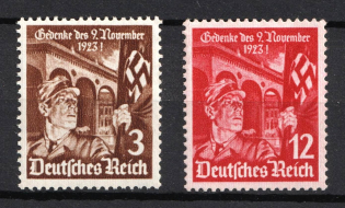1935 Third Reich, Germany (Mi. 598 - 599, Full Set, CV $20, MNH)