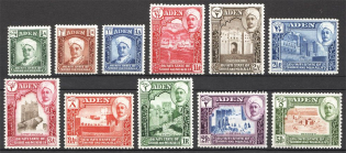 1942-46 Qu'aiti State in Hadhramaut Aden British Empire CV 60 GBP (Full Set)