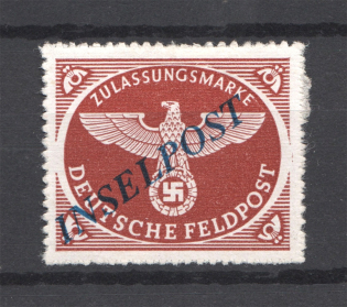 1944 Germany Reich Military Mail Fieldpost `INSELPOST` (CV $65, Signed)