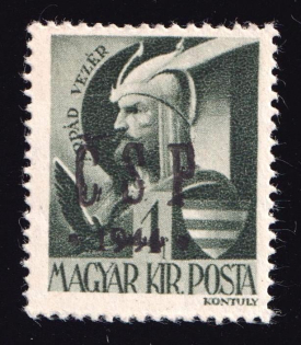 1944 1f Khust, Carpatho-Ukraine CSP (Signed, MNH)