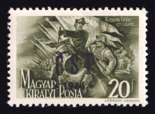 1944 20f Khust, Carpatho-Ukraine CSP (Signed, CV $30, MNH)
