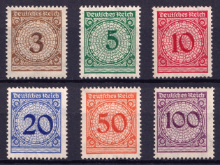 1923 Weimar Republic, Germany (Mi. 338 - 343, Full Set, CV $140, MNH)