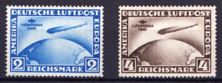1930 Weimar Republic, Germany, Airmail (Mi. 438 - 439, Full Set, Signed, CV $4,550, MNH)