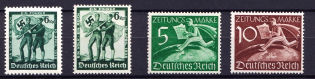 1938-39 Third Reich, Germany (Mi. 662, 663, Z 738 - Z 739, Full Sets, MNH)