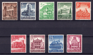 1940 Third Reich, Germany (Mi. 751 - 759, Full Set, CV $50, MNH)