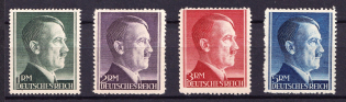 1942-44 Third Reich, Germany, Perforation 12.5 (Mi. 799 A - 802 A, Full Set, MNH)