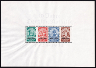 1933 Third Reich, Germany, Souvenir Sheet (Mi. Bl. 2, CV $7,800, MNH)