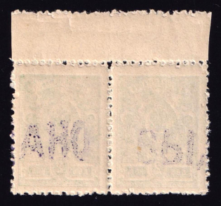 1922 Viatka 2 kop Geyfman №2, Local Issue, Russia Civil War, Pair (MNH)