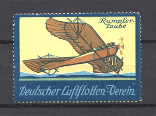 Geman Airmail Airpost Label