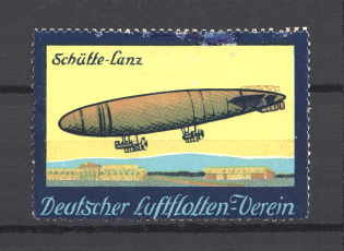 Geman Airmail Airpost Label