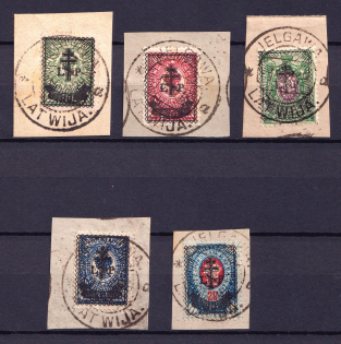 1919 West Army, Russia, Civil War (CV $70, LATVIA Postmark)