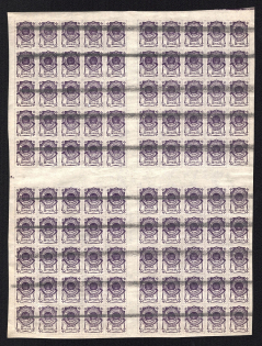 1920 30r Blagoveshchensk, Amur, Russia, Civil War, Sheet (Annulated, MNH)