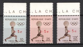 1965 Haiti (Red Overprint, Full Set, MNH)