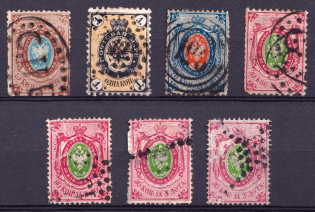 Russian Empire, no Watermark (Figurine Postmark)