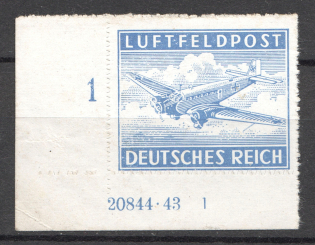 1942-43 Germany Reich Feldpost (Control Text and Number, Full Set, MNH)