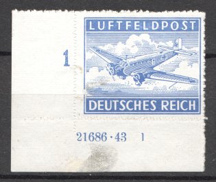 1942-43 Germany Reich Feldpost (Control Text and Number, Full Set)