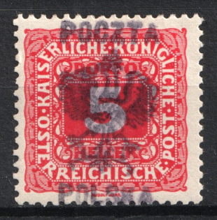 1918 5h Przemysl Local Issue, Poland (Signed)