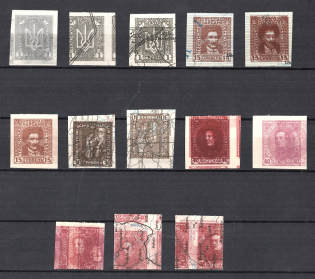 1920 Ukrainian Peoples Republic (Proofs, Print on Polish Map, MNH)