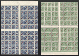 1910-14 Offices in Levant, Russia, Full Sheets (MNH)