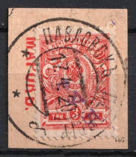 1920 Pavlovsk (Petrograd) '3 РУБ' Geyfman №4, Local Issue, Russia Civil War (Signed, PAVLOVSK PETROGRAD Postmark)