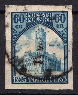 1933 Poland (Mi. 279 U, Canceled, CV $+++)