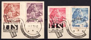 1939 Poland (Mi. 351 - 354, Full Set, Special Cancellation ZAKOPANE)