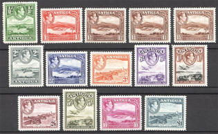 1938-51 Antigua British Empire Varieties of Colors CV 180 GBP (Full Set)