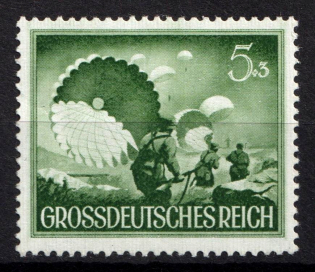 1944 5pf Third Reich, Wehrmacht, Germany (Mi. 875 x, Signed, CV $30, MNH)