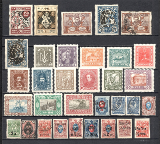 Civil War Ukraine Russian Empire Group (2 Scans, MNH/MH/Cancelled)