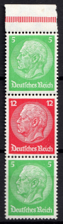 1933 Third Reich, Germany (Mi. S 107, Zusammendrucke, CV $90, MNH)