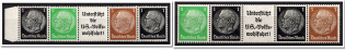 1939 Third Reich, Germany (Mi. EG-Str. 2, 3, Zusammendrucke, MNH)