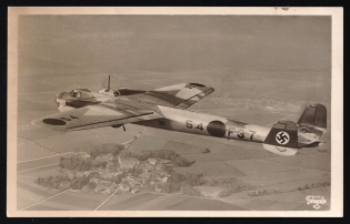 Luftwaffe Military Air Arms, Germany, Third Reich Propaganda Postcard
