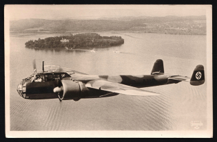 Luftwaffe Military Air Arms, Germany, Third Reich Propaganda Postcard